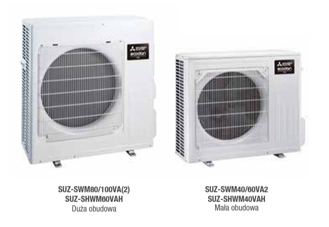 Pompa ciepła Mitsubishi ECODAN Eco Inverter SUZ-SWM60VA EHST20D-VM6D 6 kW cylinder 200L