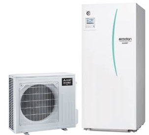 Pompa ciepła Mitsubishi ECODAN Eco Inverter SUZ-SWM60VA ERST20D-VM2D 6 kW cylinder 200L