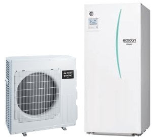 Pompa ciepła Mitsubishi ECODAN Eco Inverter SUZ-SWM80VA EHST30D-YM9ED 8 kW cylinder 300l